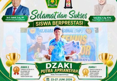 Dzaki Siswa MTsN 2 Kota Sawahlunto Kembali Harumkan Nama Daerah dan Madrasah di Kejurnas TdP Tenis Yunior Piala Bupati Tanah Datar 2026 Dzaki Siswa MTsN 2 Kota Sawahlunto Kembali Harumkan Nama Daerah dan Madrasah di Kejurnas TdP Tenis Yunior Piala Bupati Tanah Datar 2026