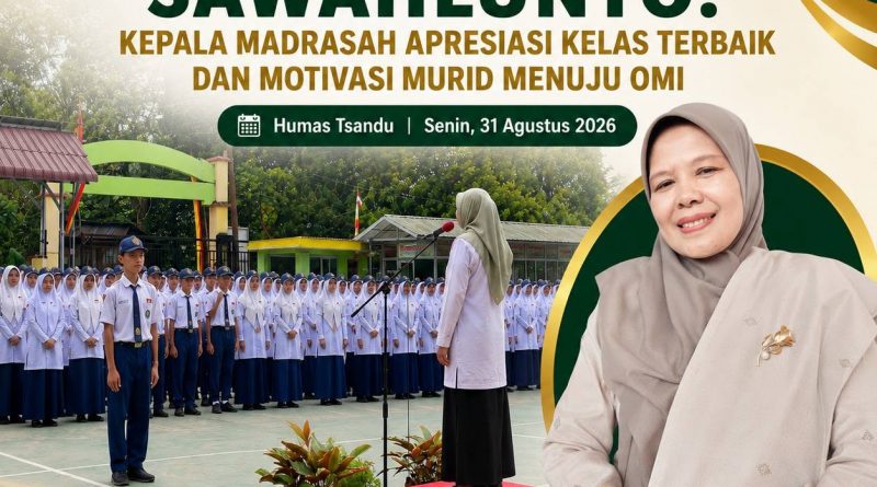 Upacara Senin di MTsN 2 Sawahlunto: Kepala Madrasah Apresiasi Kelas Terbaik dan Motivasi Murid Menuju OMI Upacara Senin di MTsN 2 Sawahlunto: Kepala Madrasah Apresiasi Kelas Terbaik dan Motivasi Murid Menuju OMI